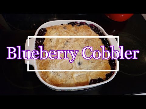 Blueberry Cobbler - Dump Cake Style