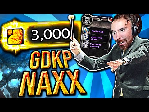 MORE GOLD = MORE LOOT! Asmongold First GDKP Naxxramas Raid | Classic WoW