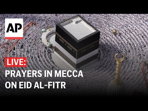 LIVE: Muslims gather for Eid al-Fitr prayer in Mecca