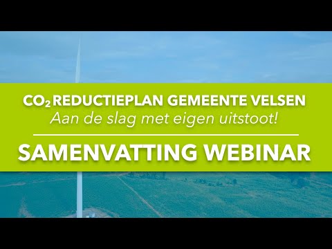 Samenvatting WEBINAR: 'Aan de slag met eigen uitstoot!' | Duurzaam Velsen