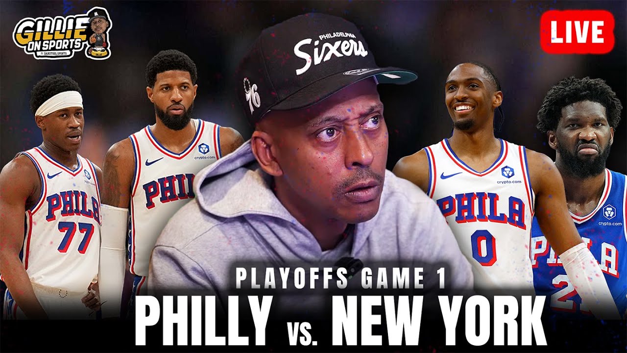 EMBIID & MAXEY vs. NEW YORK| GAME 1 | GILLIE ON SPORTS