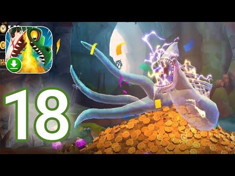 Hungry Dragon - Gameplay Walkthrough Part 18 - Electrozoa Dragon (iOS, Android)