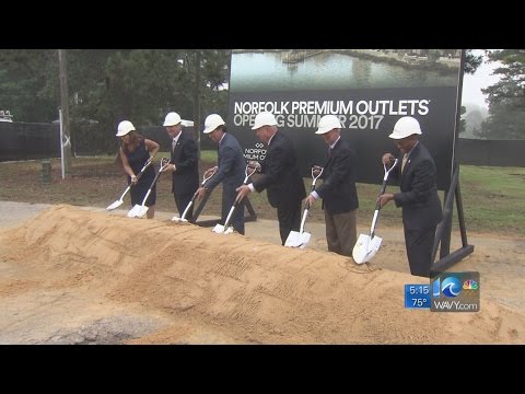 Crews break ground on Norfolk Premium Outlets