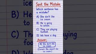 Spot the Mistake | English Brain Test 🧠