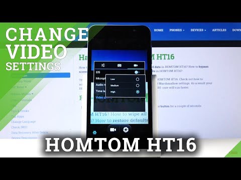 How to Change Video Resolution HOMTOM HT16