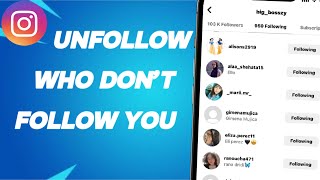 How To Unfollow People Who Don