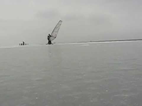 eissurfen am neusiedlersee 24.1.2010