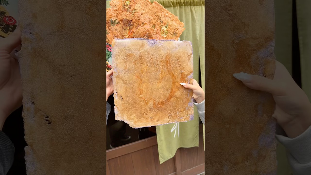 紫芋のバターせんべい #japanesefood