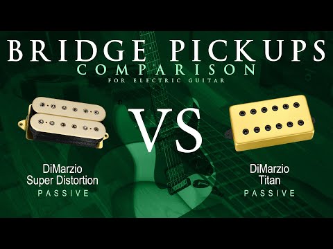 DiMarzio SUPER DISTORTION vs TITAN - Passive Bridge Guitar Pickup Comparison Tone Demo