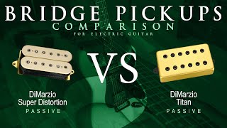 Video thumbnail for DiMarzio SUPER DISTORTION vs TITAN - Passive Bridge Guitar Pickup Comparison Tone Demo by Mike Stamper