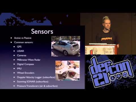 DEF CON 21 Presentation By ZOZ - Hacking Driverless Vehicles - Video and Slides