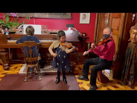 Eliana Giscan, son professeur Ghislain et Mathias Giscan  Vive le vent