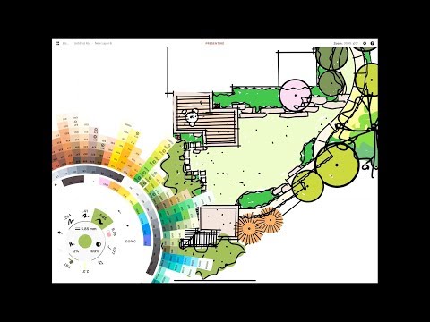 DESIGNING A PRIVATE YARD IN CONCEPTS APP WITH CUSTOM TREES -  iPad Pro