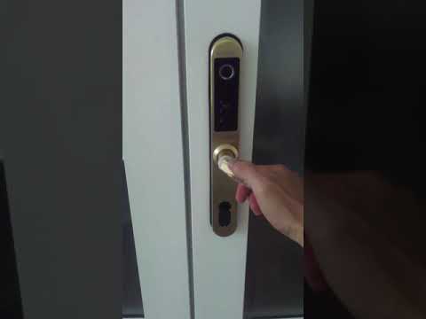 khóa vân tay cửa nhôm kadol kd 800 lắp trên của nhôm xingfa