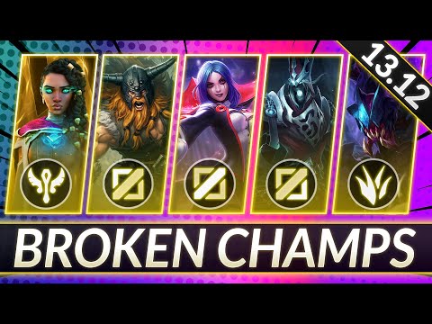 3 BROKEN Champions for EVERY ROLE RIGHT NOW - CHAMPS to MAIN for FREE LP - LoL Guide (Patch 13.12)