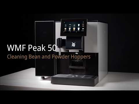 WMF Peak 50 - Καθαρισμός δοχείων κόκκων και σκόνης
