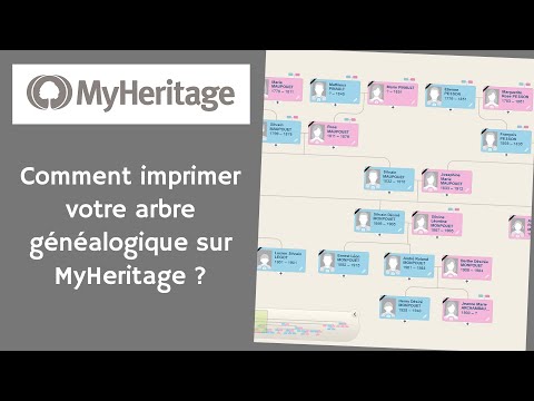 Comment imprimer votre arbre généalogique sur MyHeritage