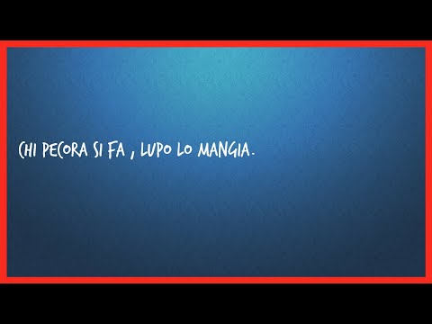 Chi pecora si fa , lupo lo mangia.