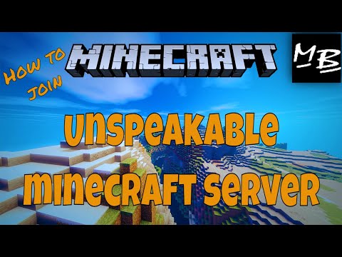 How To Join Unspeakable Minecraft Server