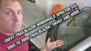 2004 Chevy Trailblazer Windshield Washer Won't work?  How to fix sprayer on Chevy Trailblazer!