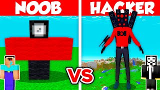 Minecraft TNT SKIBIDI TOILET HOUSE BUILD CHALLENGE - NOOB vs PRO vs HACKER vs GOD / Animation