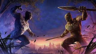 Black Panther vs Killmonger Glory To Bast[CUT]( EXTENDED MAINLY DRUMS)