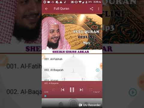 Idriss Abkar OFFLINE Quran Mp3 Video