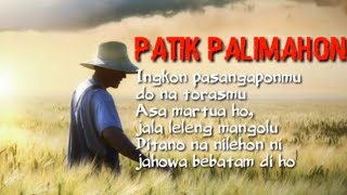 Download lagu PATIK PALIMAHON #Lirik_Patik_Palimahon_Dan_Terjemahannya mp3 Download lagu PATIK PALIMAHON #Lirik_Patik_Palimahon_Dan_Terjemahannya mp3