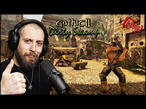 Gothic 2: Dirty Swamp #2 - Obozowe sprawy / PL DUBBING! 🔴 [NA ŻYWO]