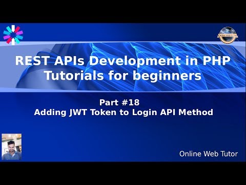 Learn PHP Rest API Development with JWT Token for Beginners 18 Prepare JWT Token Login API Method