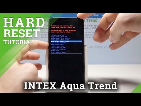 How to Hard Reset in INTEX Aqua Trend - Wipe Data / Remove Screen Lock