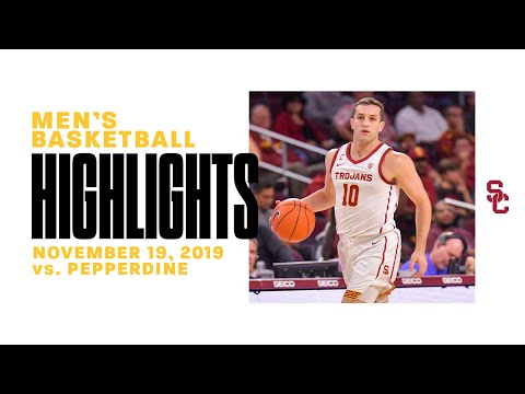 Men's Basketball - USC 91, Pepperdine 84: Highlights 11/19/19