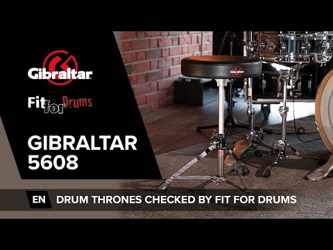 Gibraltar 5608 Drum Throne Round 13" (Chrome/Black) - Drum Throne image 2