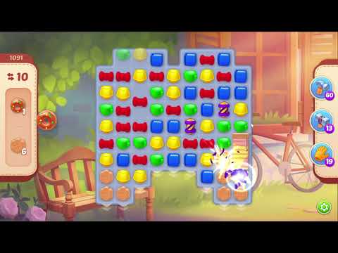 Homescapes 1091 Level - 17 moves - NO BooSTERS