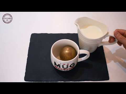 Cocoba Golden Hot Chocolate Bombe Crackers