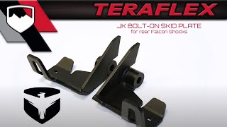 JK: Falcon Bolt-On Rear Shock Skid Plate Kit | TeraFlex Japan