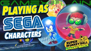 Playing as Sonic, Tails, Kiryu, & Beat in Super Monkey Ball: Banana Mania!