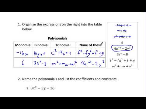 HCC 022 - 3 Polynomial Addition and Subtraction