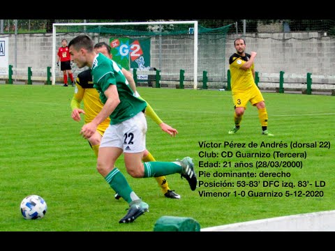 VÍCTOR PÉREZ (2000 - CD Guarnizo) vs Vimenor | Tercera G3