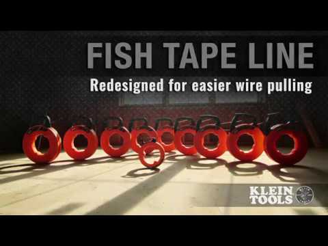 Klein Tools 56331 Steel Fish Tape, 1/8-Inch x 50-Foot