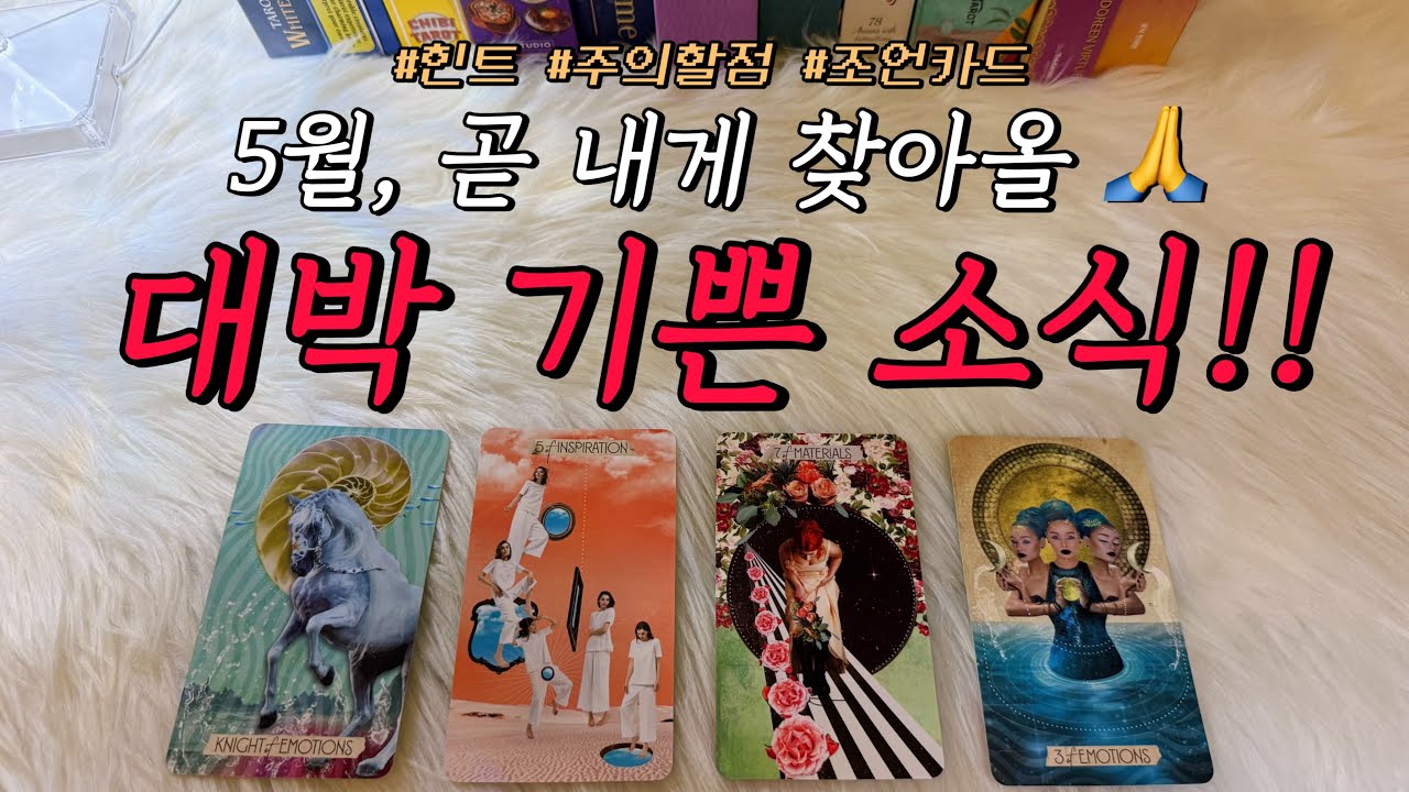 5월, 내게 있을 대박 기쁜 소식!!🎉😮 예언해 드려요.🙏 : 어떤 일일까?, 주의할 점, 조언카드 등 포함❤️