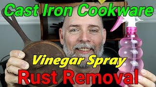 Vinegar Spray Rust Removal