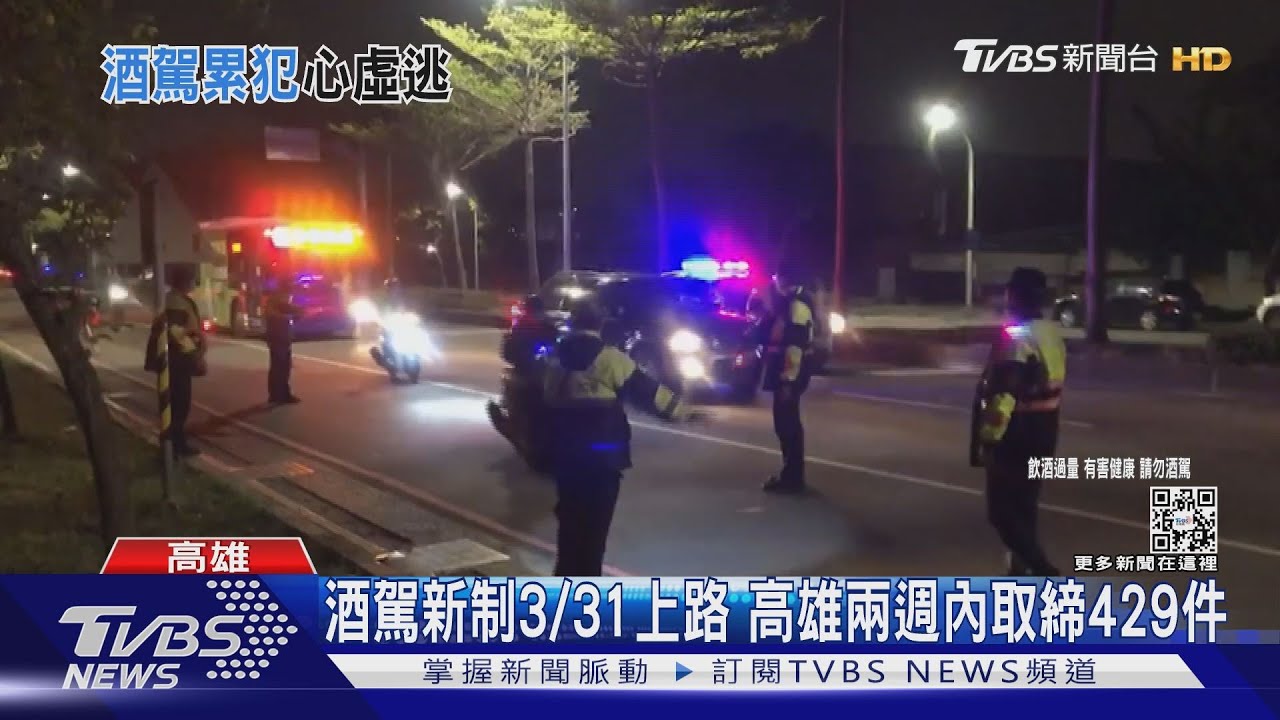高雄男4度酒駕!拒檢逃逸嗆「我要上班啦」