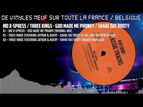 MD X-Spress / Three Kings - God Made Me Phunky / Shake Dat Booty [BLACK] (FTTFCS002)