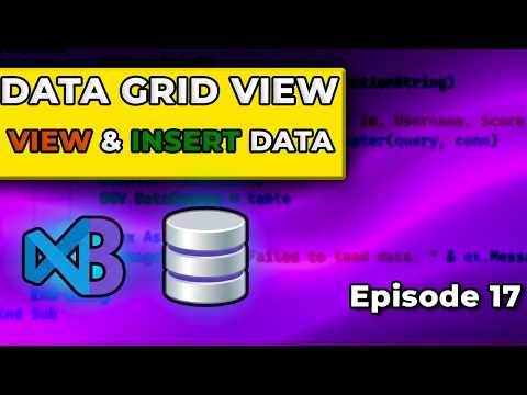 Sql Server View Add Data Datagridview Visual Basic Tutorial 17
