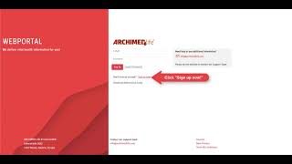 WEBPORTAL Sign-up Instructions