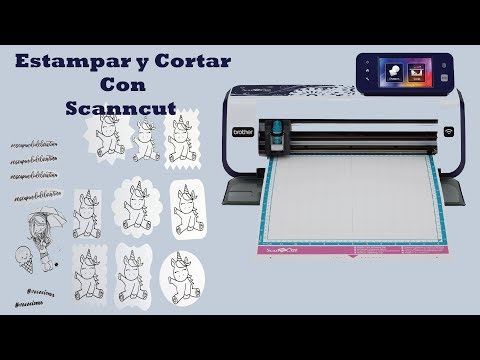 Escanear y cortar las hojas de recortables con Scanncut