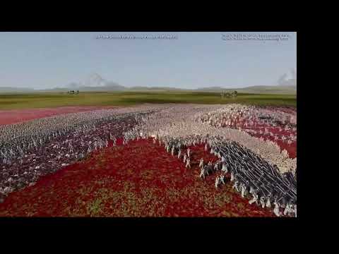 Armies Collide: 100K Heavy Knights Face Off Against 500K Egyptian Spearmen - UEBS 2