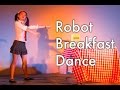 Girl Robot Dance Funny Robot Making Breakfast