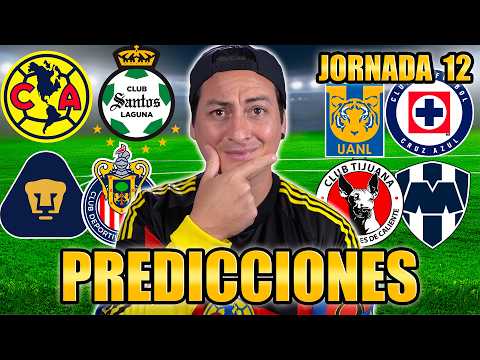 🚨 MIS PREDICCIONES DE LA JORNADA 12 LIGAMX 🚨